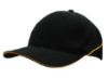 Picture of HSZ BRUSHED HEAVY COTTON CAP WITH CROWN PIPING AND SANDWICH